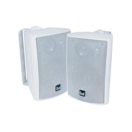 EVOLVE 4 in. 3 Way  Indoor & Outdoor Speakers; White EV933214